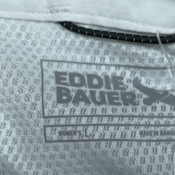 Eddie Bauer Mountain Ripstop Long-Sleeve White Shirt Large Classic Fit d0564 - Picture 3 of 9